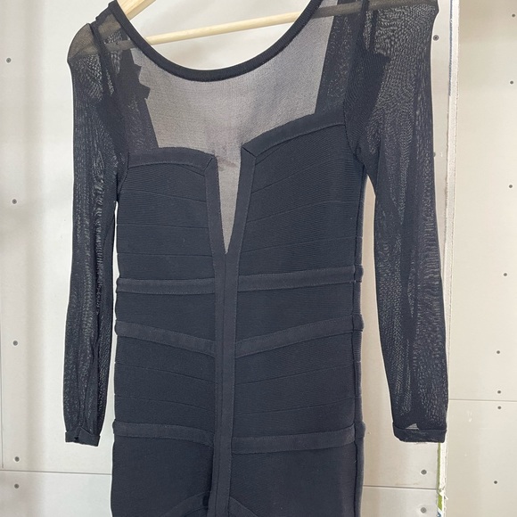 Bebe Bodycon Bandage Mini Dress - Picture 11 of 11